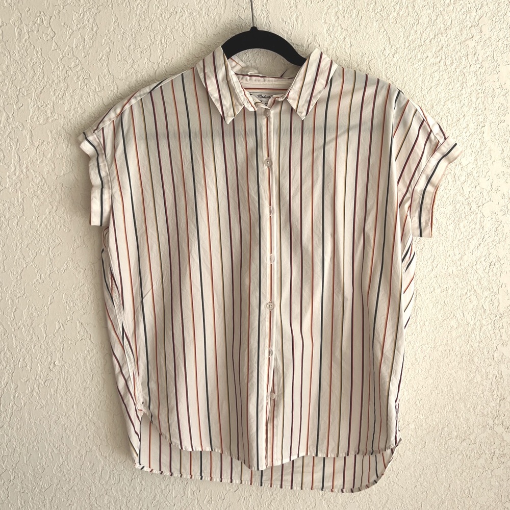 Madewell Button Up Stripes Shirt